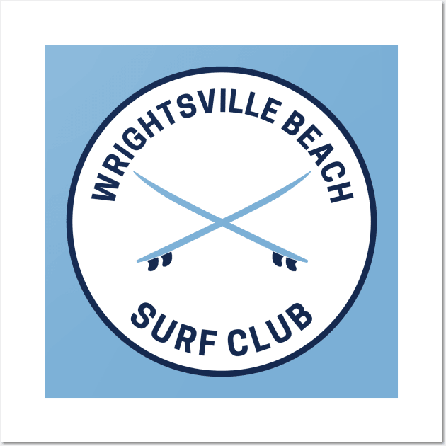 Vintage Wrightsville Beach North Carolina Surf Club Wall Art by fearcity